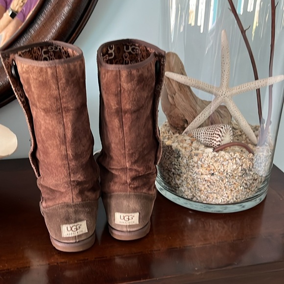 UGG Lo Pro Button Suede Boots - Picture 7 of 9